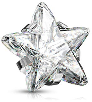 Paula & Fritz® Aufsatz-Dermal Anchor Stern-Zirkonia 316L Chirurgenstahl Verschiedene Größen und Gewindestärken Haut-Anker Skin Diver Implantat Kugel
