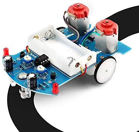 PEMENOL Praxis Löten Lernen Elektronik Kit, Smart Car Adventskalender Löten Projekt Kits, Linie nach Roboter DIY Elektronik Löten für anfänger Mint Schulbildung