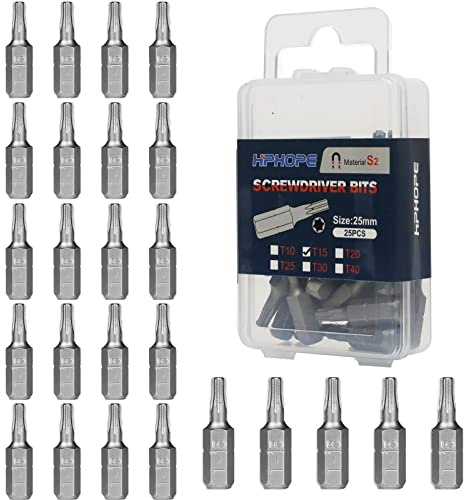 HPHOPE T15 Torx Bits (25 Stück, Länge: 25mm)