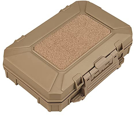 ACEXIER Tactical Gun Schutzhülle Militär Pistolentasche Tasche wasserdichte Hartschalen Werkzeug Aufbewahrungsbox Molle System Paintball Zubehör(Kahki)