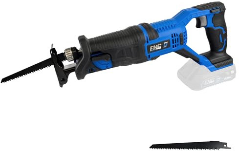 Sega A Gattuccio - Linea Professionale Monobatteria ONE4ALL 20V - Velocità 3000 rpm Capacità Taglio 115mm - Solo Corpo Macchina e una lama per legno inclusi - ENG PRO