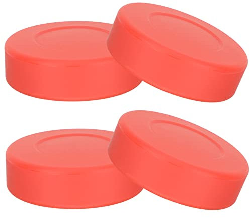 NAMOARLY 4stücke Eishockey Pucks Vollgummi Trainingspuck Hockey-rennpuck Für Rollhockey Sport Training Glatten Oberflächen Ohne BrandName