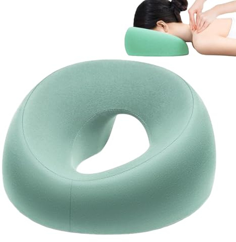 Almohada de Boca Abajo, Almohada de Masaje Boca Abajo, Almohada para Siesta, Almohada Facial para Masaje para reposacabezas, Almohada Facial para Dormir Boca Abajo, cojín Boca Abajo de Masaje