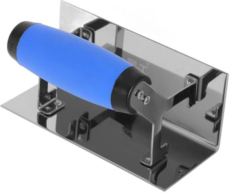 Gadpiparty Truelle Angle Acier Avec Poignée Ergonomique Pour Finition De Plaques De Plâtre Outil Pour Plâtrage Et Lissage Internes Épaisseur