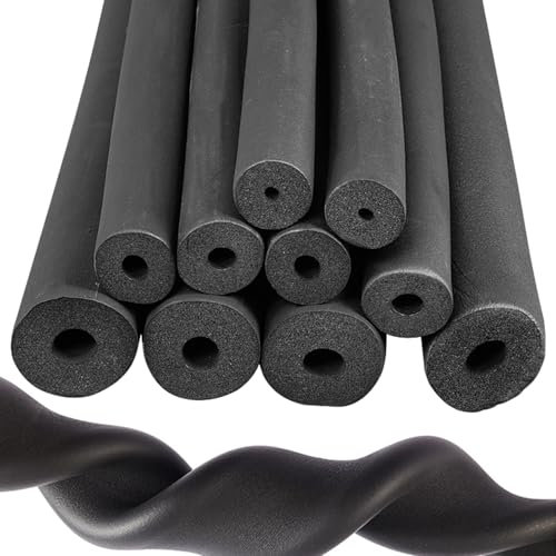 Générique 2 m Tuyaux Calorifuges Anti-Gel et Calorifuge Manchon D'isolation pour Tube Climatisation Tube D'isolation Noir ID 6 10 13 16 20 22 25 28 34 43 48mm(6 x 15 mm x 2 M)