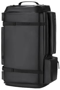 Skischuh-Tasche, Skischuh-Tasche, Skitasche, 55 l, großes Fassungsvermögen for die Aufbewahrung von Stiefeln, Helm, Snowboard-Kleidung, Rucksack, verstellbare wasserdichte Snowboard-Tasche, Unisex(Bla
