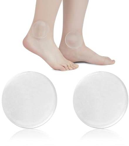 CATOR 2 Stück Knöchel-Gel-Scheiben, Knöchel-Gel-Pads für Stiefel, Eiskunstlauf zubehör, Knöchel-Gel-Pad Entlasten Druck und Verbessern die Durchblutung, Knöchel-Gel-Pad für Eislaufen