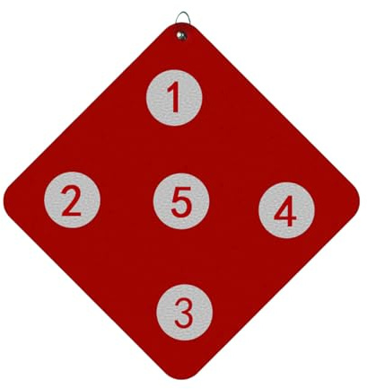 Fechten Ziel Praxis Wandmontiertes Fechten Training Target Precision Skill Improvement Tool Einstellbare Fünf Bulls Eye Design Heimausrüstung für Kind & Erwachsene