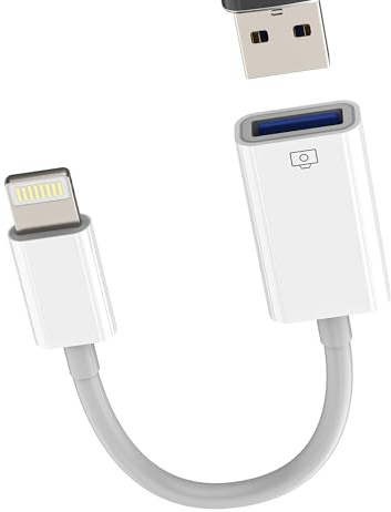 Lightning till USB-adapter för iPhone 14 Pro MAX MFI-certifierad för Apple OTG-kabel iPad-kontakt tillbehör USB-A tangentbord mus adapter digital kamera läsare kort anslutning stick dator