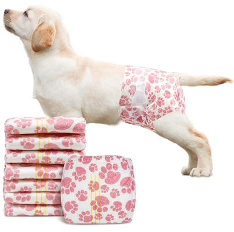 Dono Hundewindeln für Hündinnen, 16 Stück Hunde Windeln Weiblich, S | Katzen Windeln für Hündinnen, superabsorbierend, auslaufsicher, für Inkontinenz, Reisen, Training, nach Operationen