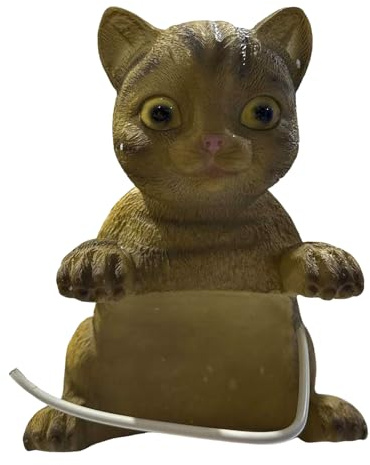 Porte Papier Toilette en Forme De Chat 3D, Supports Papier Toilette Mural, Porte Rouleau WC, Accessoire Décoratif Mignon pour Salle De Bain Et Déco D'intérieur - sans Percage
