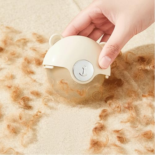 Reusable Washable Lint Roller, Cute Bear Cub Lint Remover for Clothes, Portable Pillow Rollers, Pet Hair Dust Cleaner, Small Sticky Roller for Car Seats, Easy Cleaning Tool