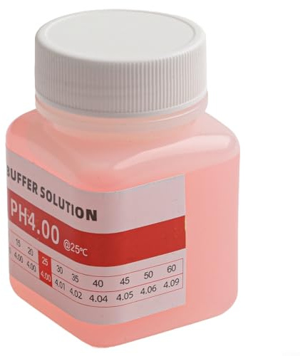 Solutions standard essentielles de 50 ml pour étalonnage du pH-mètre 4 00, 7 00, 10 01 (4,00)