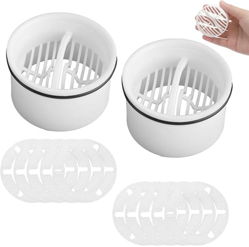 2 Piezas Filtro de Pelo Y Tubo de Inmersión para Desagüe de Ducha, Compatible con Desagüe, Diámetro 7 cm Desagüe de Ducha, Adecuado Filtro para el Cabello y Tamiz para el Sifón del Desagüe de la Ducha