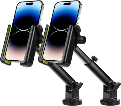 Hikeen Kajak Telefonhalterung: Universal Handyhalterung Kajak, Kajak Zubehör mit 360° Drehbare Verstellbarem Langem Arm Sup Zubehör zum Angeln und Bootfahren