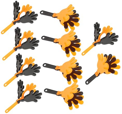 FUTUREORYY 10 Piezas Aplausos de Mano Plástico Juguetes Ruido para Fiestas Infantiles Herramientas Animación Multievento Accesorios Para Celebraciones y Eventos Festivos