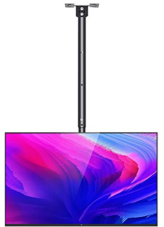 Supporto TV da soffitto, movimento completo, rotazione a 360°, staffa inclinabile per la maggior parte dei televisori da 40-70 pollici