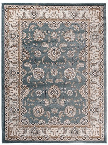Carpeto Orientteppich Teppich Türkis 200 x 300 cm Ornamente Klassisch Muster - Wohnzimmer Schlafzimmer Esszimmer