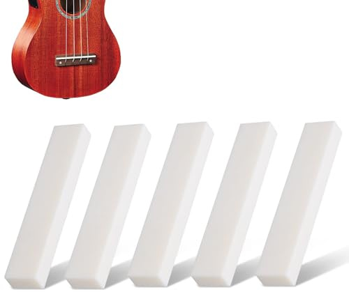 Knochen Sattel, 52x6x10mm DIY Blank Buffalo Bone Nut String Pillow Bone Saddle Nut Gitarre Brücke Sattel Blank Ungeschlitzte Gitarrenstegmuttern für Klassische Elektrische Akustikgitarre Ukulele