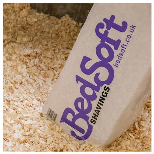 BedSoft 18kg Premium Low Dust Wood Shavings Bedding for Horses, Ponies, Poultry and Small Pets, Highly Absorbent Softwood Stable Beds for Clean & Comfortable Living