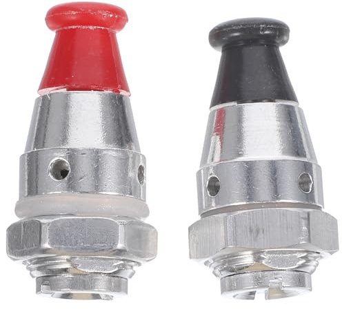HOMSFOU 2St Schnellkochtopf Sicherheitsventil Hochdruckkocher Sicherheitsventil Aluminiumlegierung Kochtopf Zubehör Überdruckventile für Schnellkochtöpfe Küchengeräte Ersatz-Jigger-Ventil