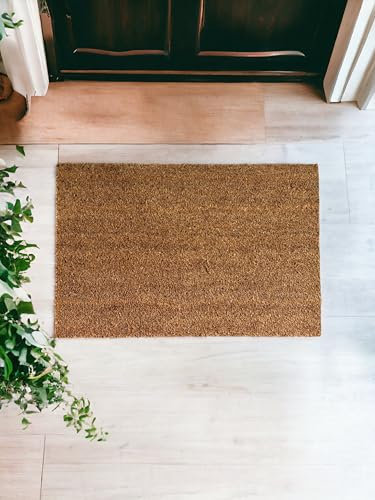 VL Door Mat 40x60cm – Coco Coir Door Mats with Non-Slip Latex Backing – Heavy Duty Door Mats Outdoor for Mud, Dirt and Moisture Control in Patio, Entryway, Garden or Garage (Pack of 1)