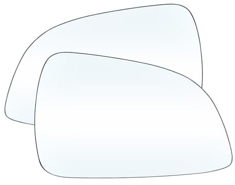 Außenspiegel Für Opel Für Vauxhall Für Astra H 2009 2010 2011 2011G Links Rechts Seite Tür Flügel Spiegel Glas erhitzt Konvex Rückansicht Rückansicht Mit Platte Spiegelglas (Farbe : Left and Right)
