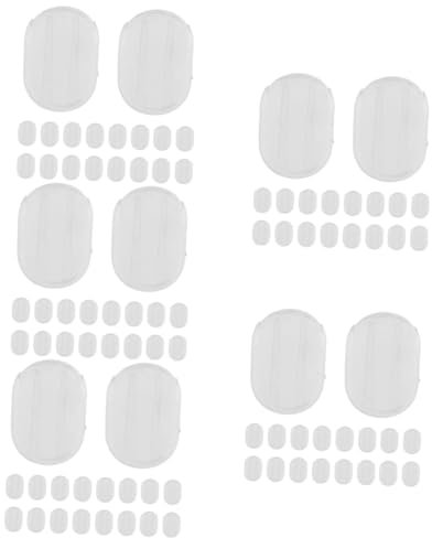 Sewroro 250stücke Ohrclip Pads Transparente rutschfeste Ohrpolster Für Ohrringe Komfortable Weiche Ohrpolster TPE Für Clip Ohrringe Praktische Und Sichere Verwendung