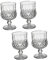 MAGICLULU 4 Pièces Verre À Vin Rouge Verres À Porto Gobelets À Vin Givrés Tasse À Whisky Verres Vintage Gobelet À Thé Glacé À Vin Givrés À Cocktails À Vin De Mariage