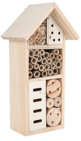 Happyyami 1stück Insektenhaus Für Bienen Und Marienkäfer Hängendes Und Brutplatz Garten Deko Natürlicher Lebensraum Für Nützliche Insekten Robustem Material Gefertigt