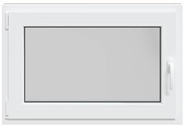 vidaXL Kellerfenster RISOR 90x60 cm Dreh Kipp DIN Links Anthrazit