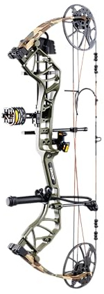Bear Archery Legit MAXX Ready to Hunt Compound Bow Package, Right Hand, Green Throwback