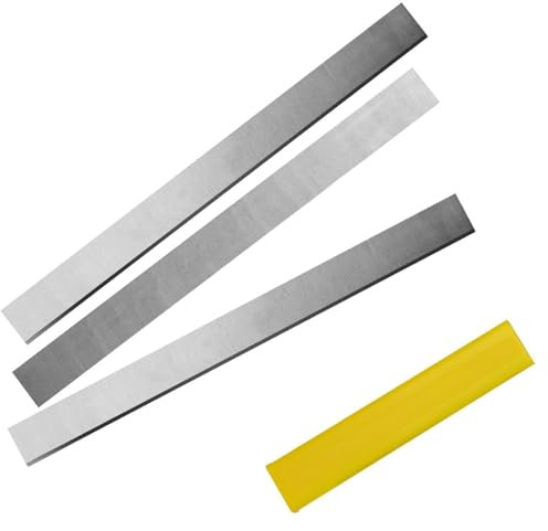 Lot de 3 lames de raboteuse électrique TCT 310 mm × 25 mm × 3 mm 12 pouces réaffûtables for le travail du bois