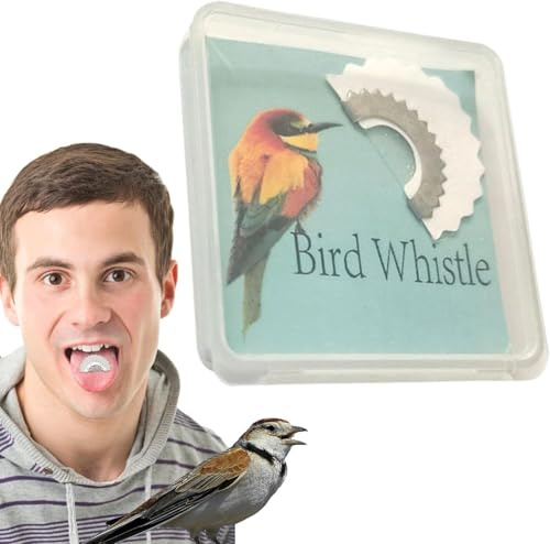 Creative Fun - Silbato para pájaros, silbato de boca segura, lengua que llama pájaros, sonidos de animales locos, tubos de tradiciones originales, twittear ruidoso para adultos, ayuda de