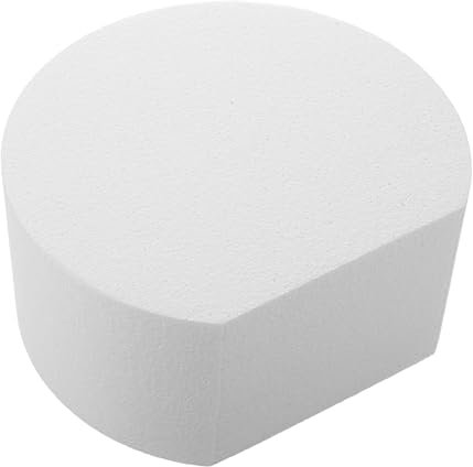 Zerodeko Tortine in Schiuma Bianche Rotonde per Decorare Torte, per Pratica e Preparazione di Torte Nuziali, Aspetto Realistico
