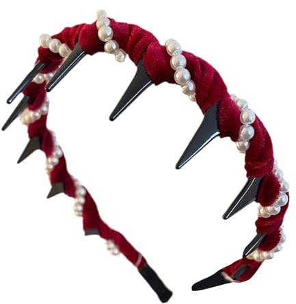 PERBRAMA PERBLE PERCHI-ÉLÉGANT WAVE CAPBINA AVEC COMBAGES DES DECTS NON SLIP | Coiffure de perles de mariée pour femmes, accessoires de mariage, fête, bal de fin d'année, vêtements quotidiens ,