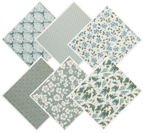 Swedish Dish Cloths Set of 6 - Reusable Cellulose Wooden Fiber Kitchen Sponge Dish Cloth for Cleaning Pots and Bowls, Super Absorbent Cleaning Cloth, Eco-Friendly Cloths Dish Cloth for Kitchen Use