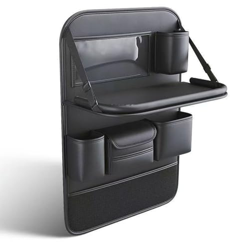 Organisateur Voiture Enfants,pour Tesla Model 3 Model S Model X Model Y Protection Siège Arrière avec Pochette Transparente, Organisateur avec Plateau