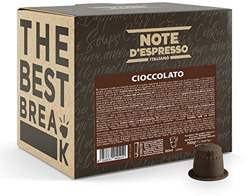 Note d'Espresso - Chocolat - Capsules Exclusivement Compatibles avec Machine NESPRESSO* - 100 x 7 g