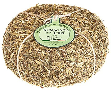 650g Pecorino nel fieno Schafmilchkäse mit Heu 90 Tage gereift Gewinner bester Käse Italiens