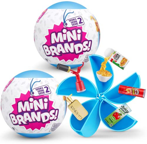 Mini Brands Series 2 Surprise Capsules, Mystery Capsule Real Miniature Brands Collectible Toy, (Pack of 2), Regalos Dia de La Madre