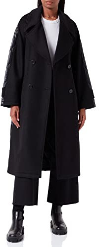 s.Oliver Damen Mantel langarm, Schwarz, L EU