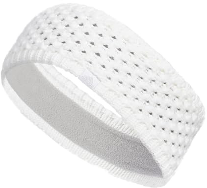 adidas Women's Crestline Knit Headband, White F23, one_Size