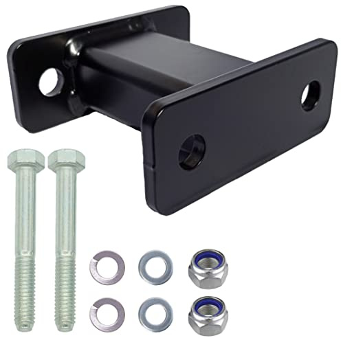 XIMPLIO Anhängerkupplung Verlängerung 125 mm Hakenverlängerung Adapter für Flanschkugel AHK 2 Loch 90 mm Lochabstand