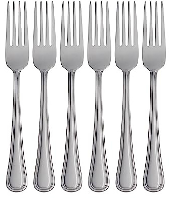 Oneida H081006BL20 Tress Mirror Everyday Dinner Forks, Set of 6