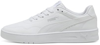 Puma - Court Lally, Zapatillas Femenino, Puma White-Puma White-Cool Light Gray,