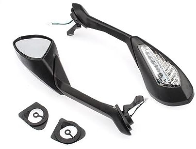 BLNETU Motorradspiegel Motorradspiegel Für Ducati 939 Für Supersport S 2017 2018 2019 2020 Motorrad Links Rechts Rückspiegel Blinker Rückspiegel Motorradspiegel