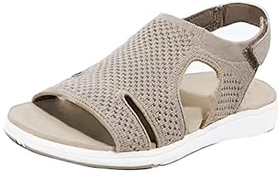 LOIJMK Flache Schuhe für Damen, Weichen Sohlen Liebespaar Sandalen Herren Damen Sommerschuhe Bequem Sandaletten Damen Flach Freizeitsandalen Rutschfeste Walkingschuhe Sportsandalen für Alltag