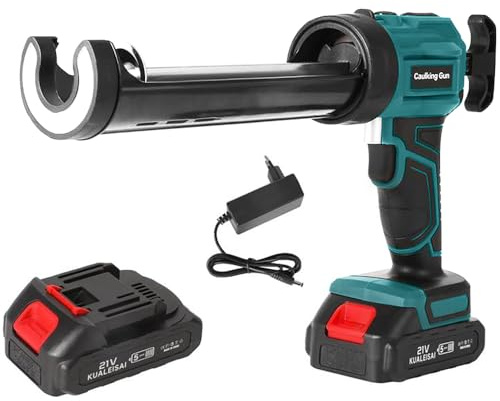 Akku Kartuschenpresse für Makita 18V, Elektrische Silikonpistole 2000mAh, Akku Kartuschenpresse mit 4 Geschwindigkeiten und LED, Akku Silikonpistole für 10 oz/300 ml-Kartuschen (1 × Batterie)
