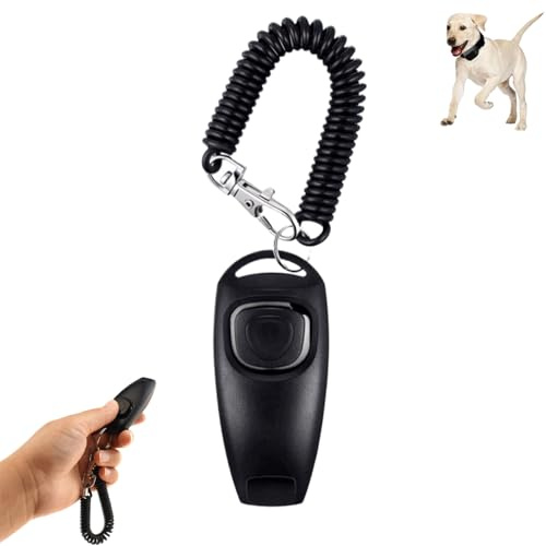 DAAIZIII Hundepfeife Rückruf,2-in-1-Klicker Hund,Hundepfeife Hochfrequenz Lautlos,Clicker Hund,Hundepfeifen-Armband,Pfeife Klicker Hundeklicker Set,Hundepfeife Rückruf,Für Die Katze Hundeausbildung